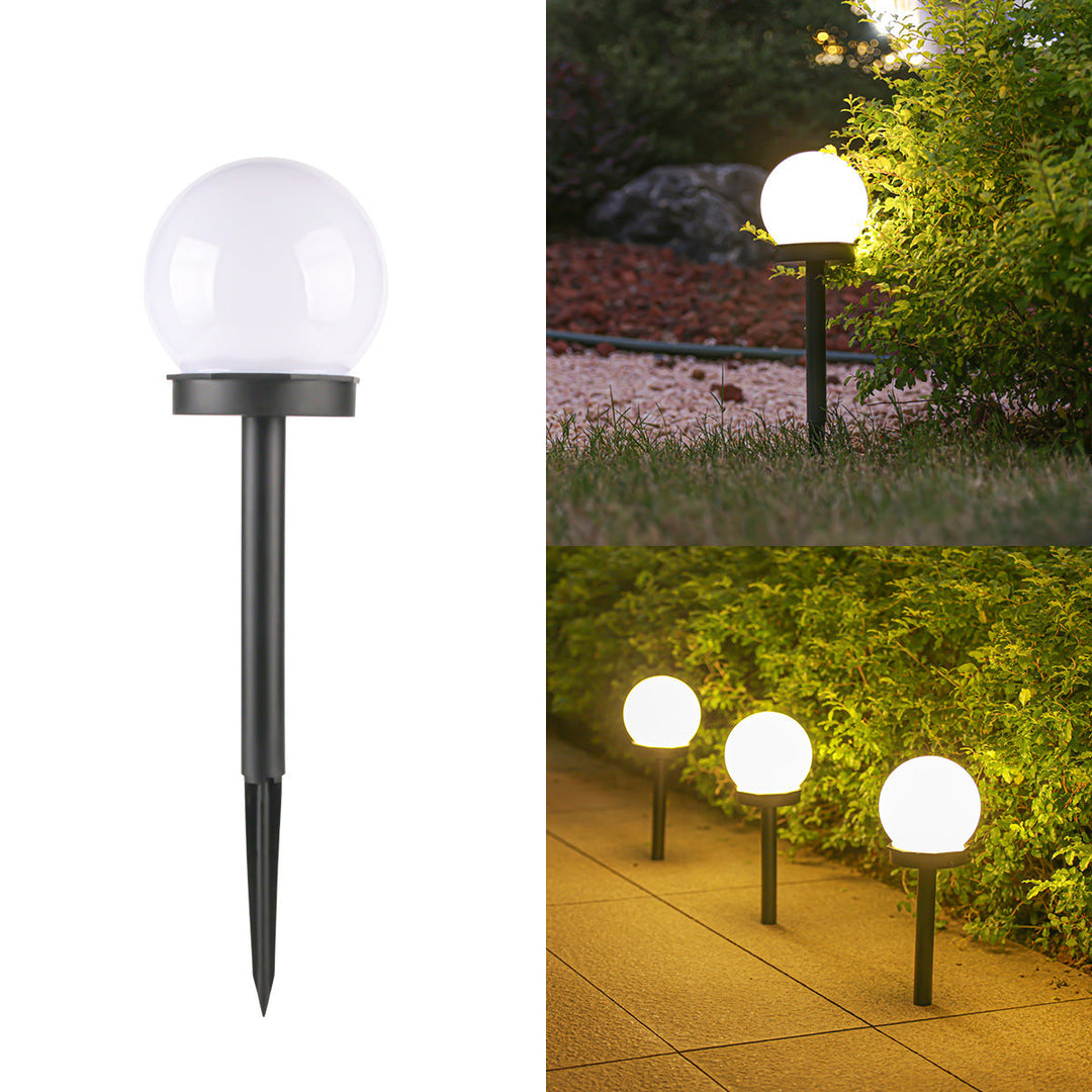 Moderne Minimalistisk Vanntett Sol Globe ABS LED Landskapslys For Hage | Luvikno