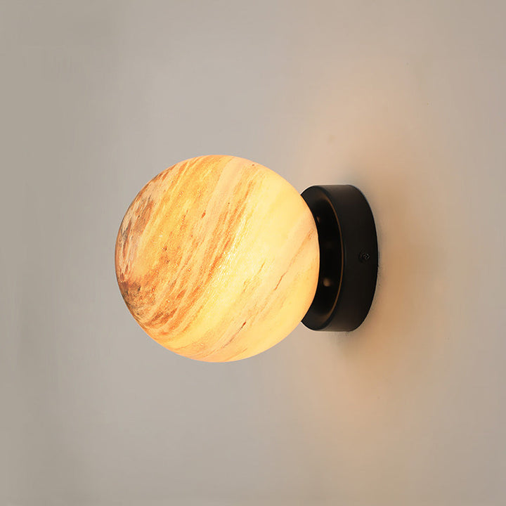 Glass Ceiling Light Modern Globe Fixture Luvikno