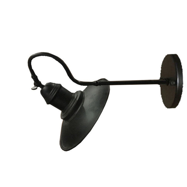 Tradisjonell Vintage Horn Jern 1-Lykt Utendørs Vegglampe For Entré | Luvikno