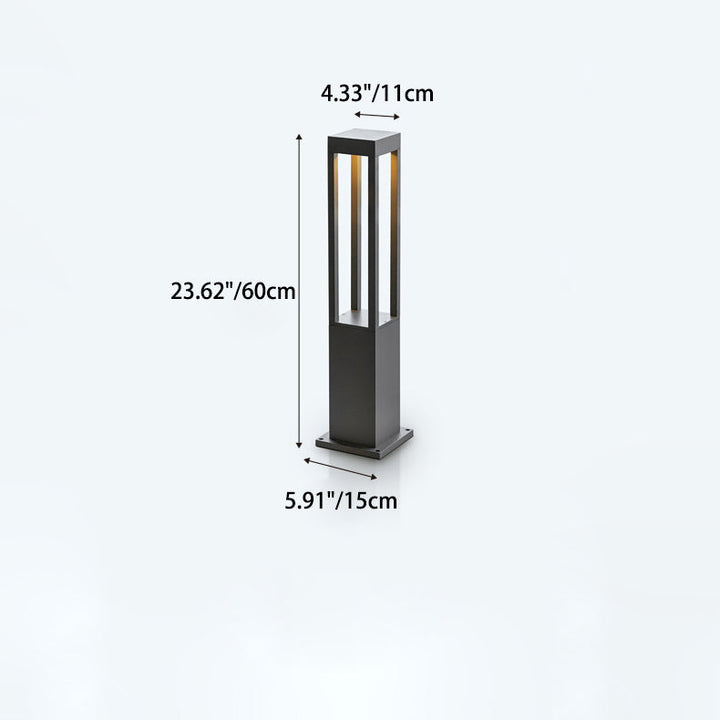 Moderne Minimalistisk Vanntett Sylinder Firkantet Aluminium LED Landskapslys For Hage | Luvikno
