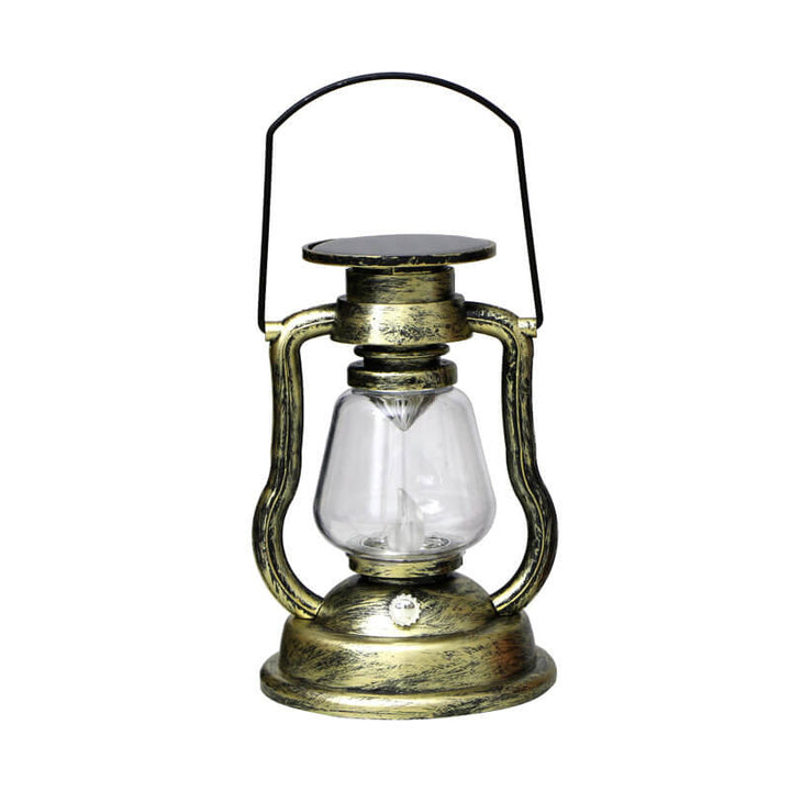 Solar Retro Kerosene Lampe Hest Lampe LED Utendørs Hage Patio Dekorasjon Bærbar Flamme Stearinlys Lys | Luvikno