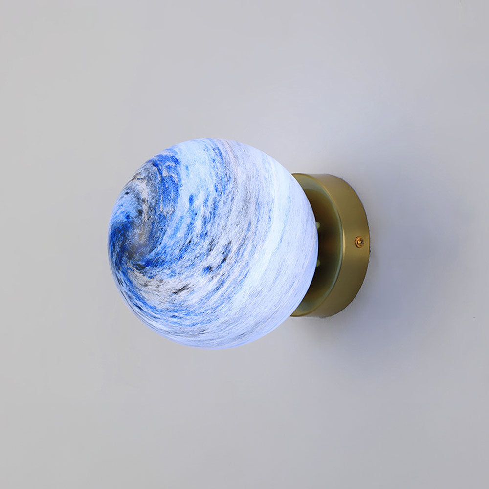 Glass Ceiling Light Modern Globe Fixture Luvikno