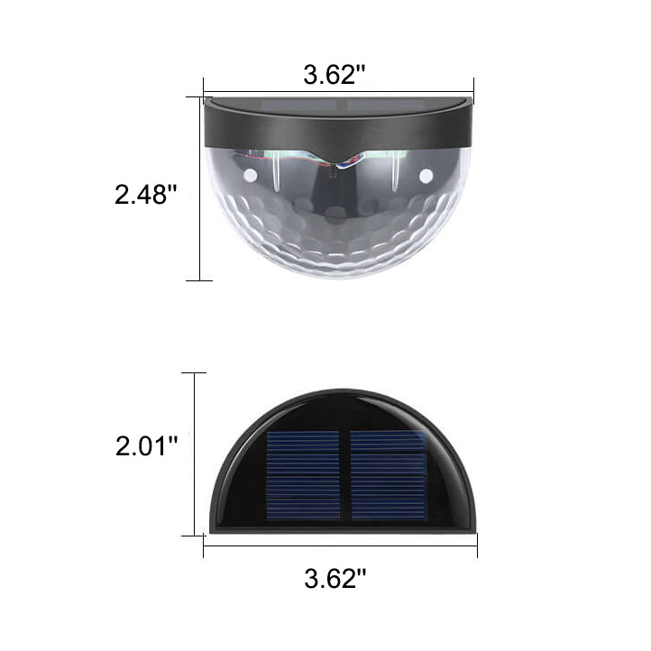 Solar Semi Circle Utendørs Vanntett Lys Skygge Gjerde Vegg Sconce Lampe | Luvikno