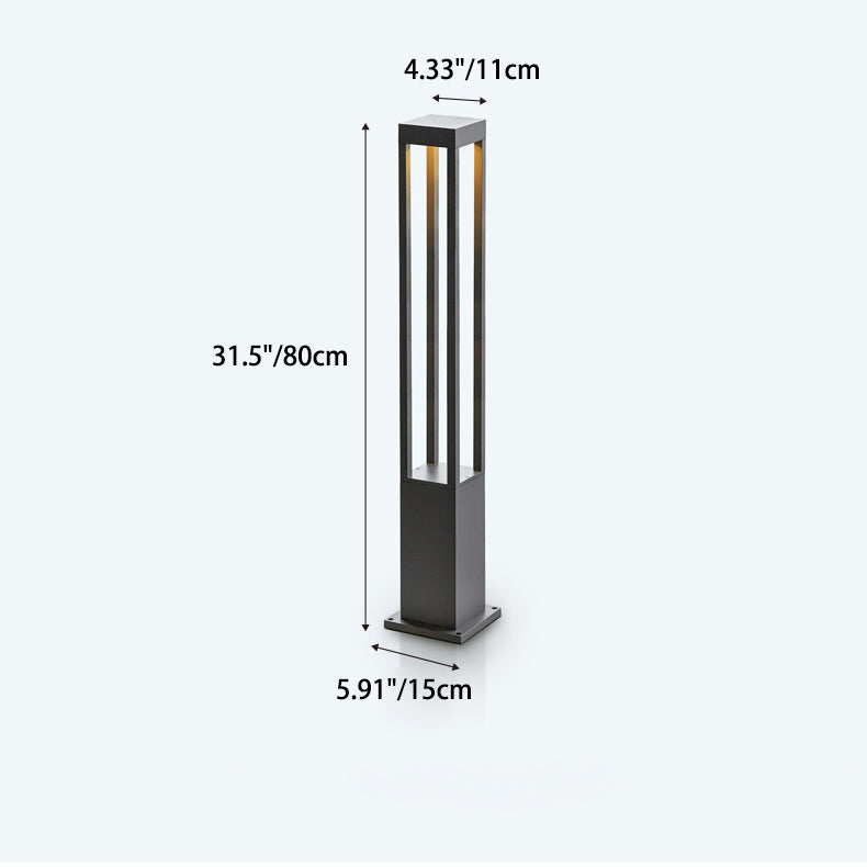 Moderne Minimalistisk Vanntett Sylinder Firkantet Aluminium LED Landskapslys For Hage | Luvikno