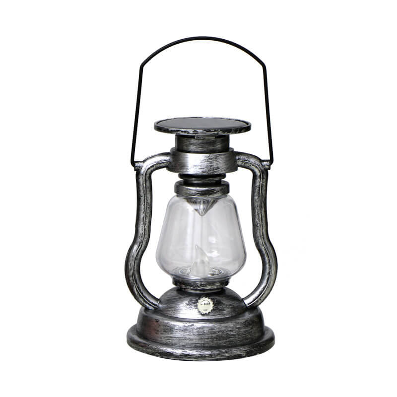 Solar Retro Kerosene Lampe Hest Lampe LED Utendørs Hage Patio Dekorasjon Bærbar Flamme Stearinlys Lys | Luvikno