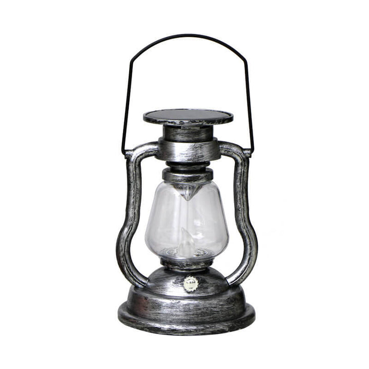 Solar Retro Kerosene Lampe Hest Lampe LED Utendørs Hage Patio Dekorasjon Bærbar Flamme Stearinlys Lys | Luvikno
