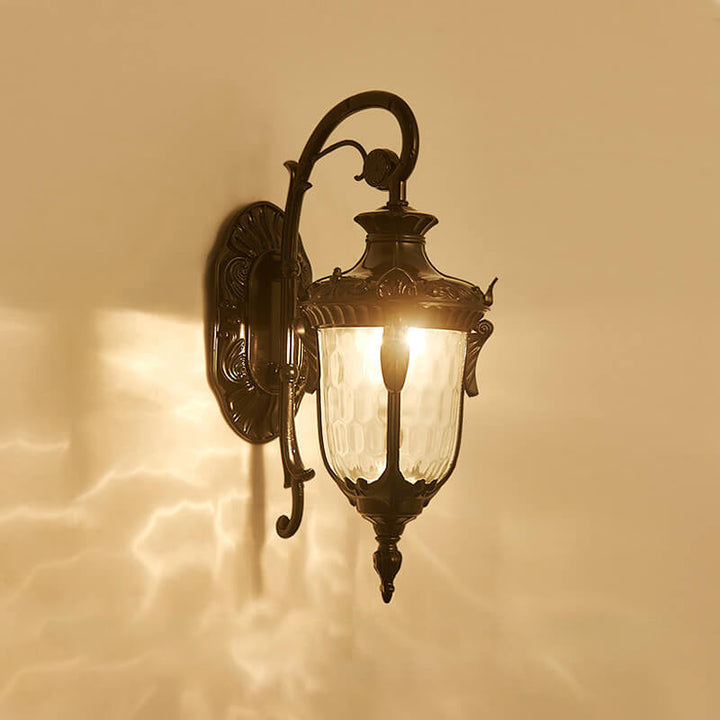 Europeisk Deluxe Lantern Utendørs Vanntett 1-Lys Vegglampe | Luvikno