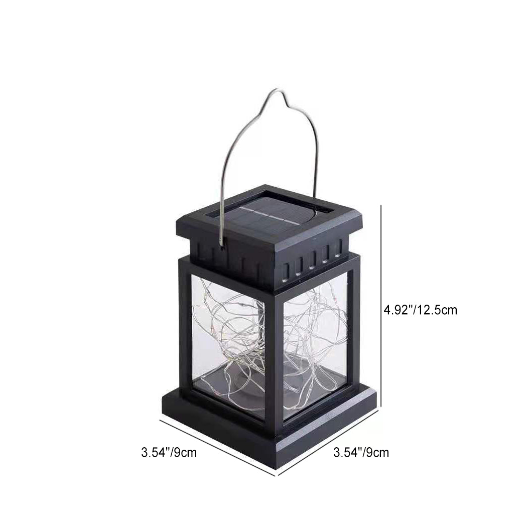 Moderne Minimalistiske Sol Rechteckige Jern Glass LED Utendørslys For Hage | Luvikno
