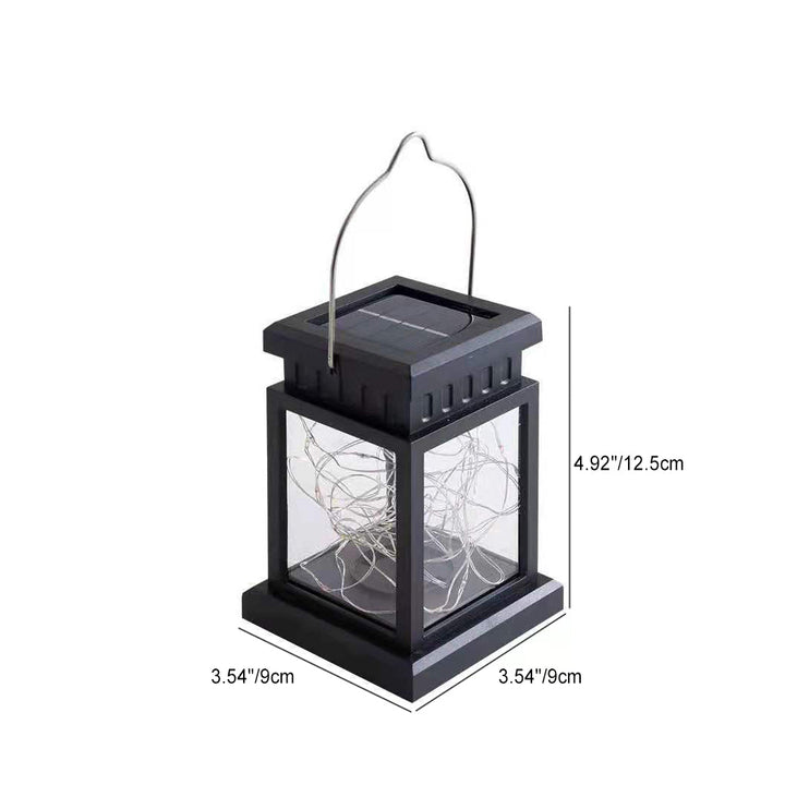 Moderne Minimalistiske Sol Rechteckige Jern Glass LED Utendørslys For Hage | Luvikno