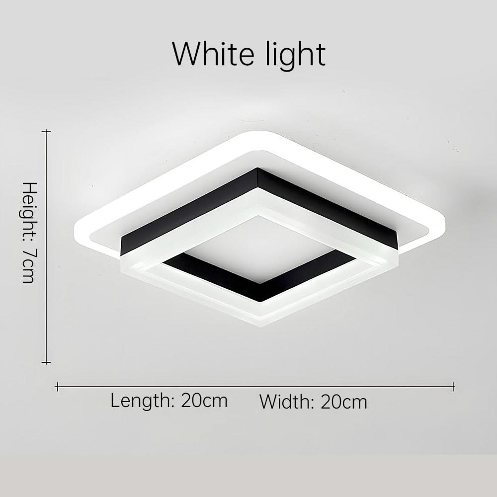 Luvikno | Firkantet LED Taklampe for Moderne Interiører