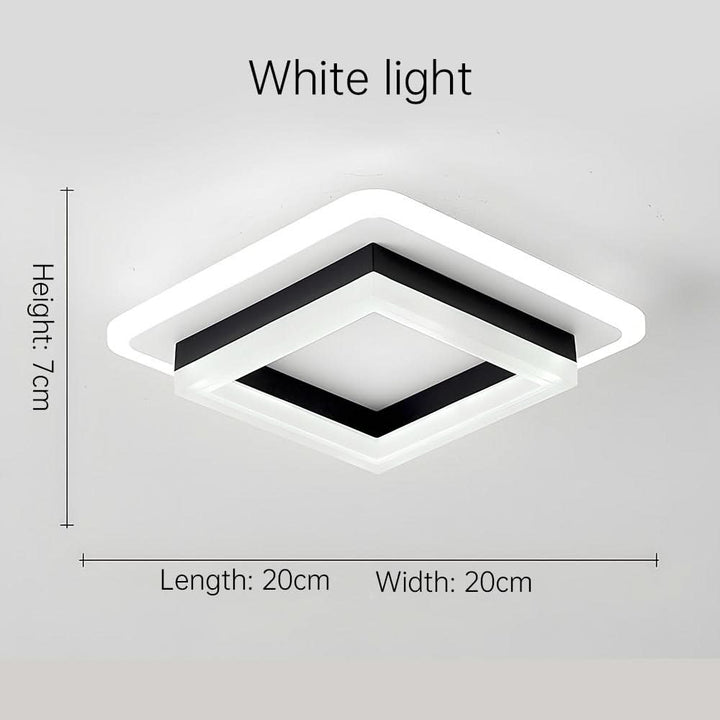 Luvikno | Firkantet LED Taklampe for Moderne Interiører