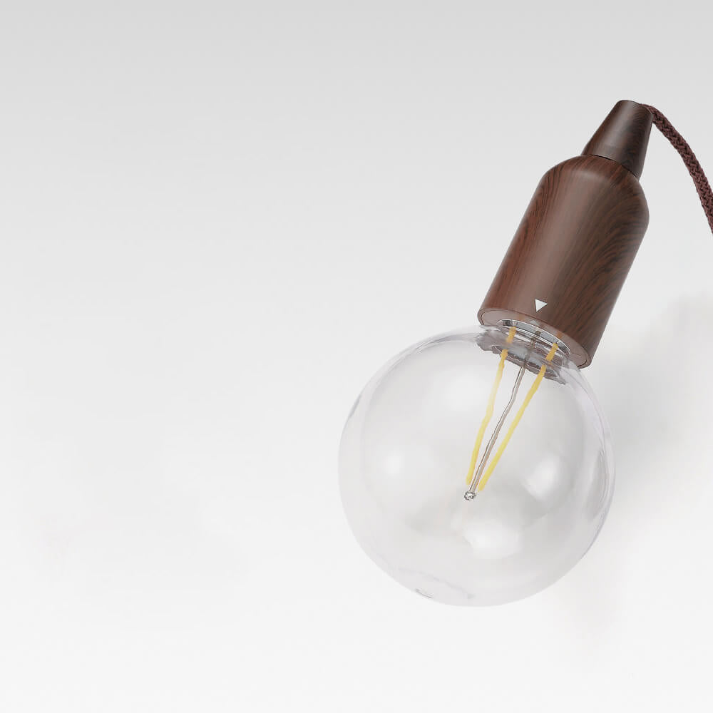 Retro Bærbar Vanntett Tre Rund Kjegle Batteri USB 1-Lys Camping Utendørs Lys | Luvikno