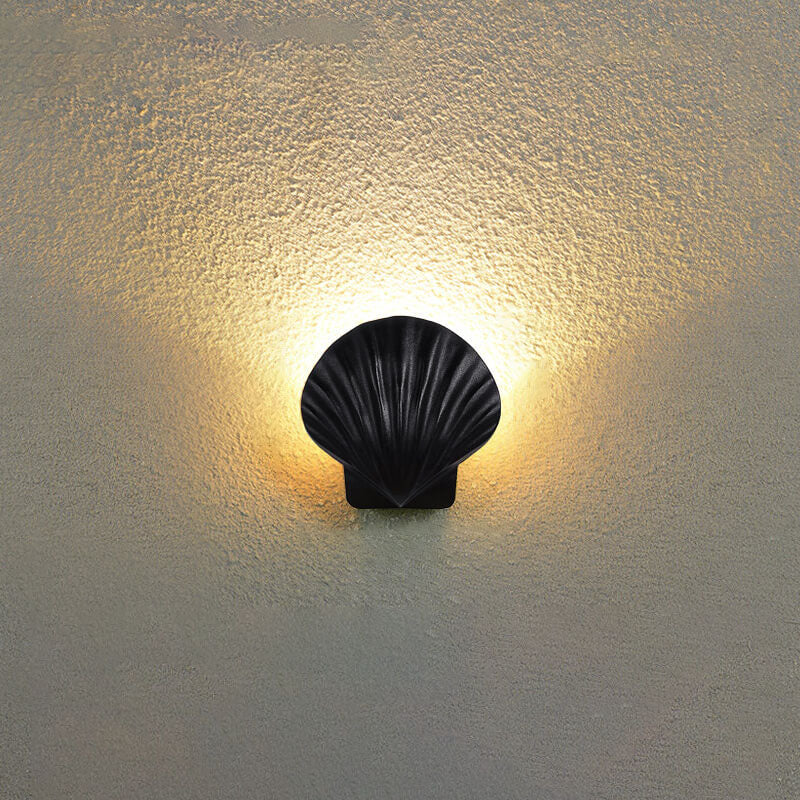 Utendørs Kreativ Skall Design Aluminium LED Vanntett Vegglampe | Luvikno