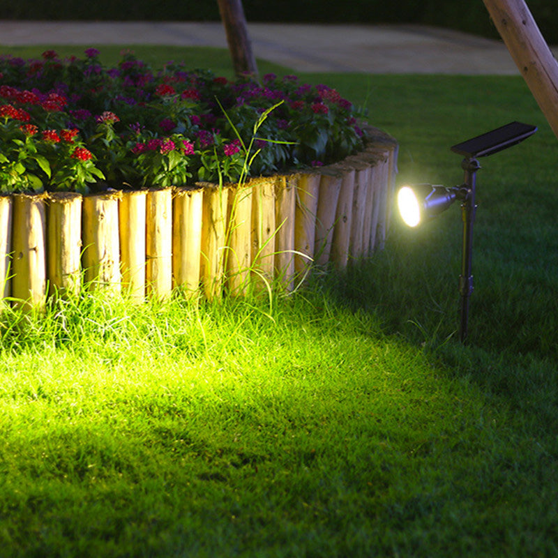 Moderne industriell ABS solvanntett LED spotlight hageinnsettingslys for utendørs patio | Luvikno