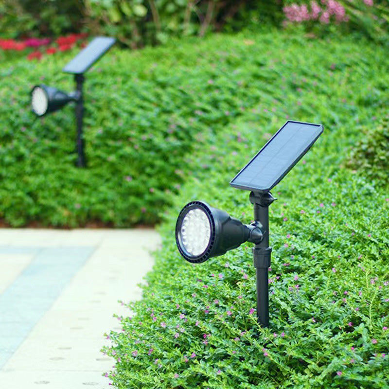 Moderne industriell ABS solvanntett LED spotlight hageinnsettingslys for utendørs patio | Luvikno