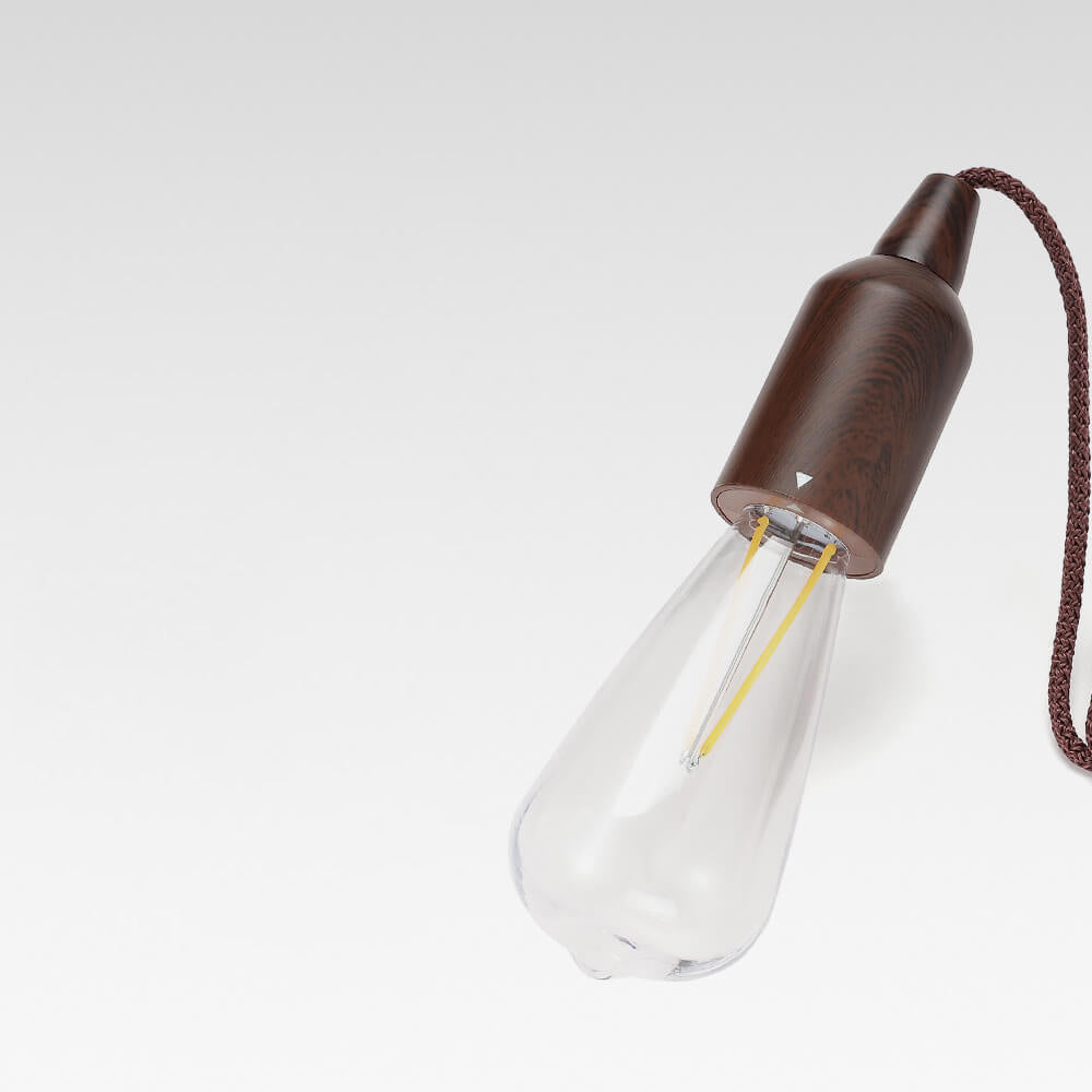 Retro Bærbar Vanntett Tre Rund Kjegle Batteri USB 1-Lys Camping Utendørs Lys | Luvikno