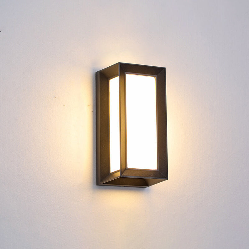 Moderne Kreativ Geometri Aluminium Utendørs Vanntett LED Vegglykt Lampe | Luvikno