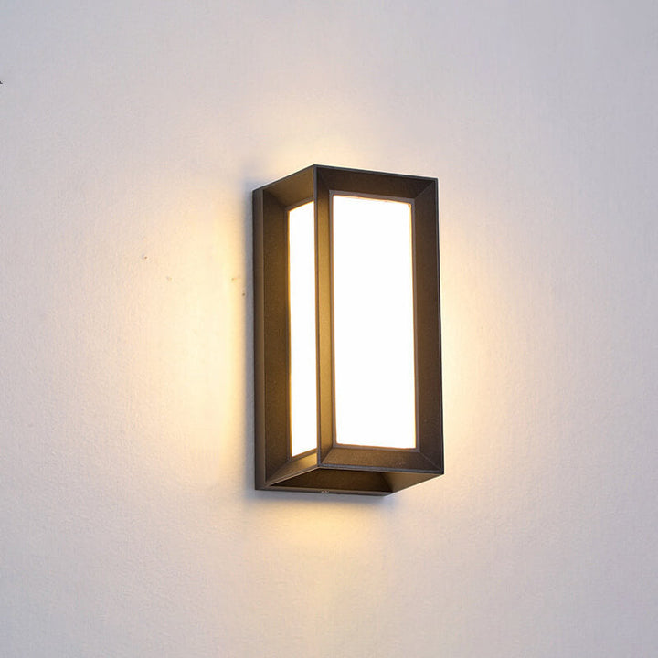 Moderne Kreativ Geometri Aluminium Utendørs Vanntett LED Vegglykt Lampe | Luvikno