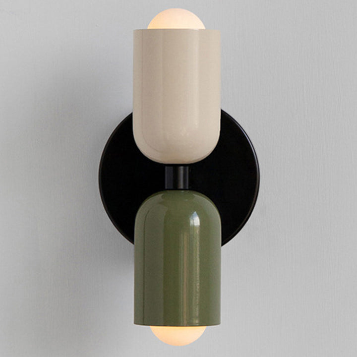 Vegglampe Moderne Dobbel Glass Vegglampe Luvikno