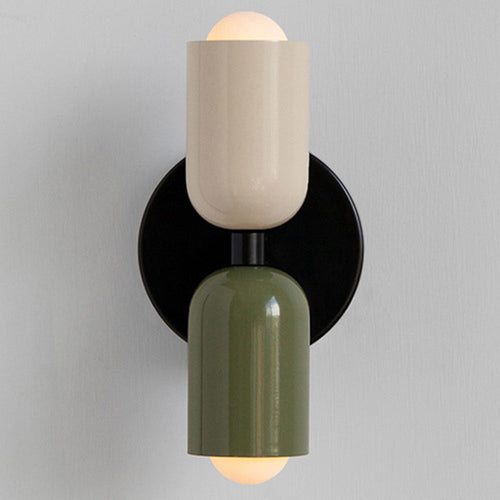 Vegglampe Moderne Dobbel Glass Vegglampe Luvikno