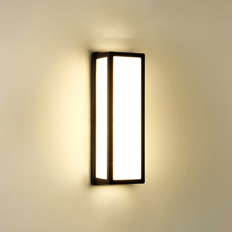 Moderne Kreativ Geometri Aluminium Utendørs Vanntett LED Vegglykt Lampe | Luvikno