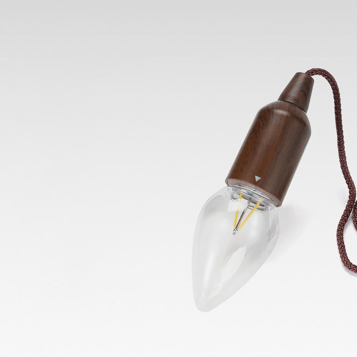 Retro Bærbar Vanntett Tre Rund Kjegle Batteri USB 1-Lys Camping Utendørs Lys | Luvikno