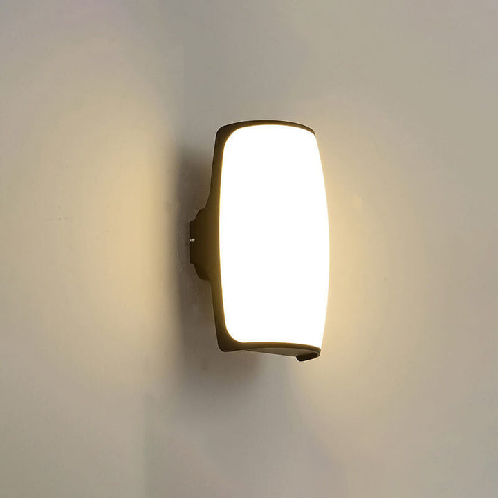 Moderne Kreativ Geometri Aluminium Utendørs Vanntett LED Vegglykt Lampe | Luvikno