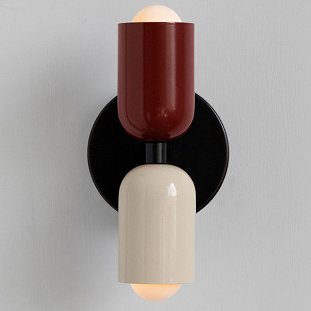 Vegglampe Moderne Dobbel Glass Vegglampe Luvikno
