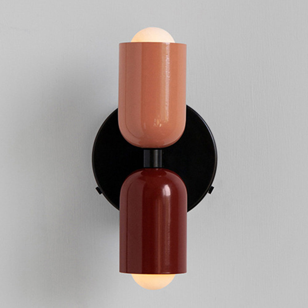 Vegglampe Moderne Dobbel Glass Vegglampe Luvikno