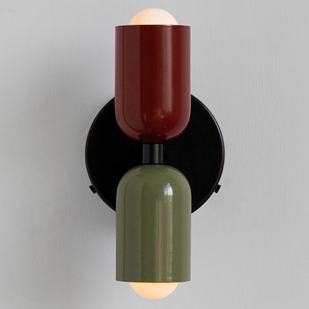 Vegglampe Moderne Dobbel Glass Vegglampe Luvikno