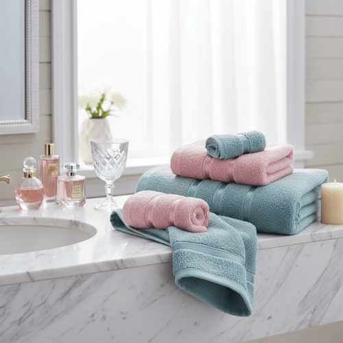 Luvikno | Elenora Casa Håndklær | Myke, Lett & Svært Absorberende | Premium Bomull | Elegante Hånd- & Ansiktshåndklær for Stilig Pleie