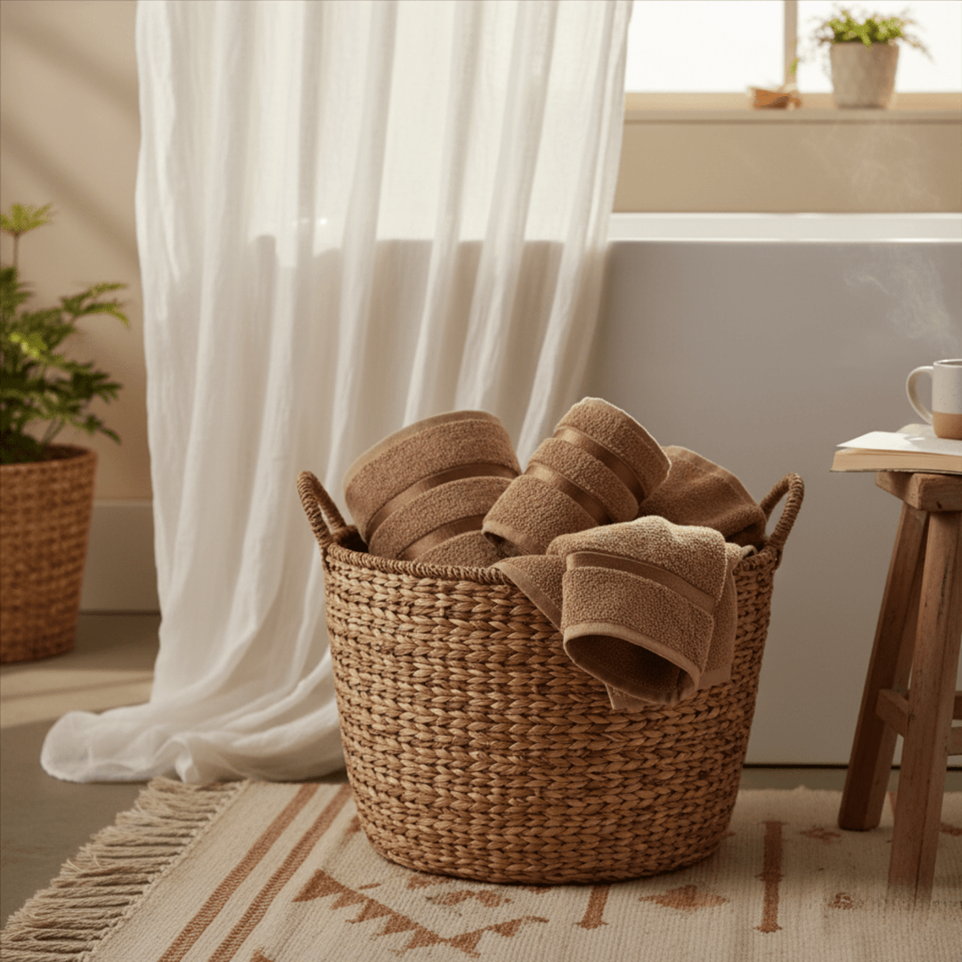 Luvikno | Elenora Casa Håndklær | Myke, Lett & Svært Absorberende | Premium Bomull | Elegante Hånd- & Ansiktshåndklær for Stilig Pleie