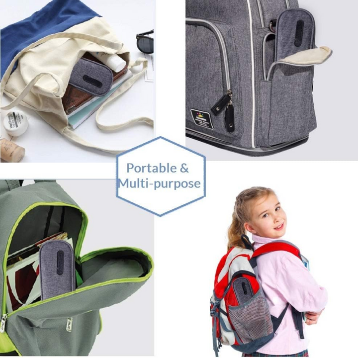 Luvikno | Bestikksett GoCutlery | 4-delt for på farten | Rustfritt stål & BPA-fritt | Med transportcase