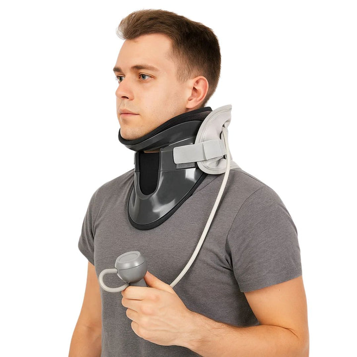 SpineEase | Nakke Traksjonskrage – Cervikal Retraktor for Ryggdekompresjon, Nerve- og Holdningsstøtte – Nakke Pain Relief Aid Luvikno