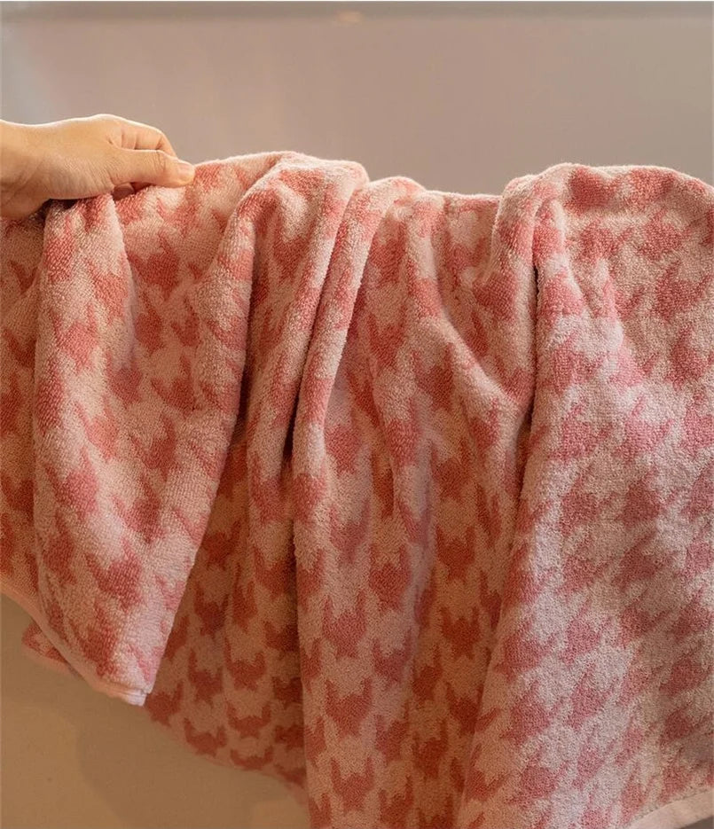 HoundLuxe Vintage Houndstooth Bomull Ansiktsklut Luvikno