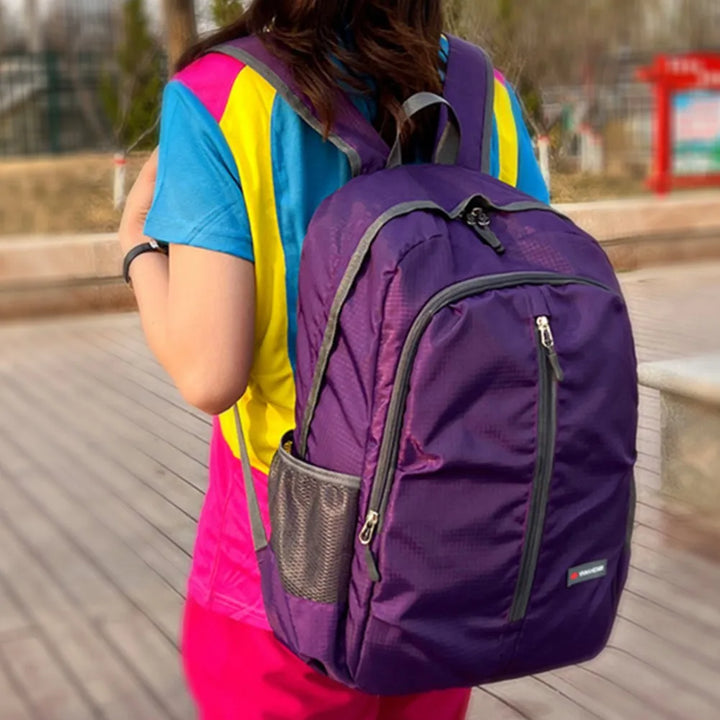 Luvikno | Trekparo Sammenleggbar Rygsekk | 30L Ultralett & Vanntett | For Fotturer, Camping & Reiser | Unisex Dagsekk
