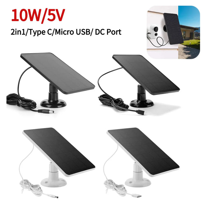 Luvikno | SunCharge Mikro 10W Solcellepanel | Monokrystallinsk | IPX6 Vanntett | Mikro-USB | For kameraer, belysning og små solenergisystemer