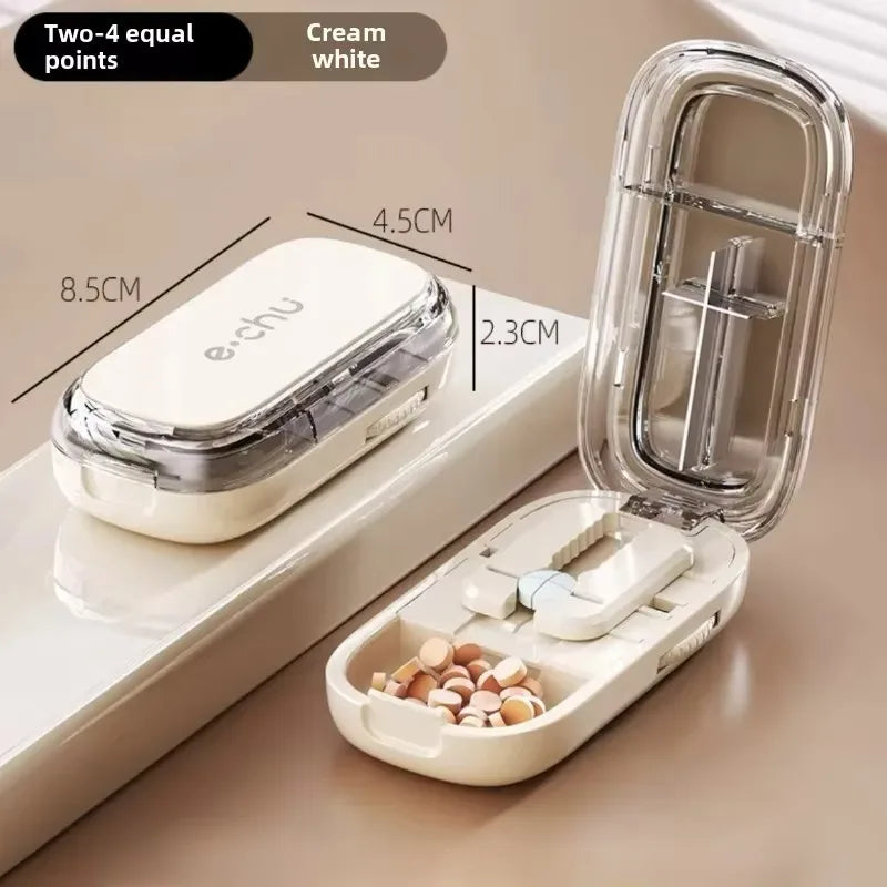 Pocket Size Dustproof Pill Cutter Organizer | Luvikno