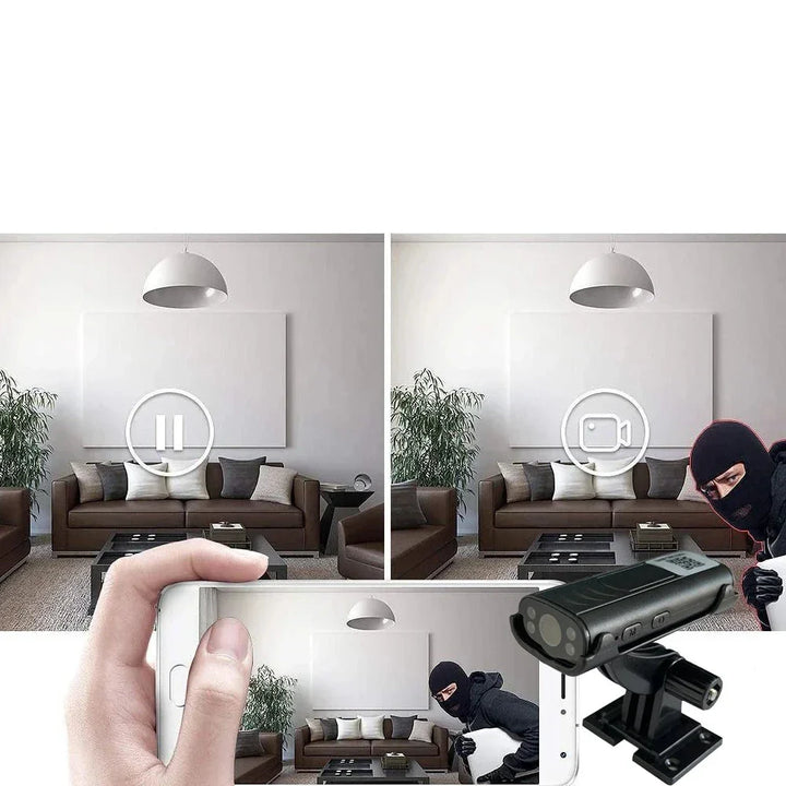 WiFi Mini Smart Sikkerhetskamera med Bevegelsesdeteksjon Luvikno