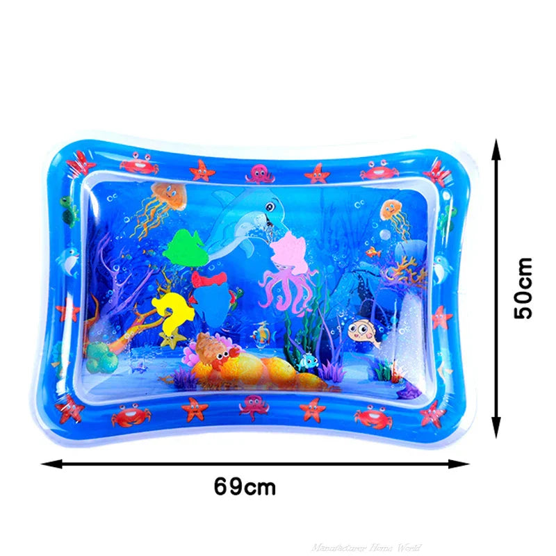 Luvikno | AquaPaws | Interaktiv Vannlekematte for Katter & Hunder | Kjølende Sommerlekematte | Oppblåsbar & Bærbar | 65 cm / 100 cm