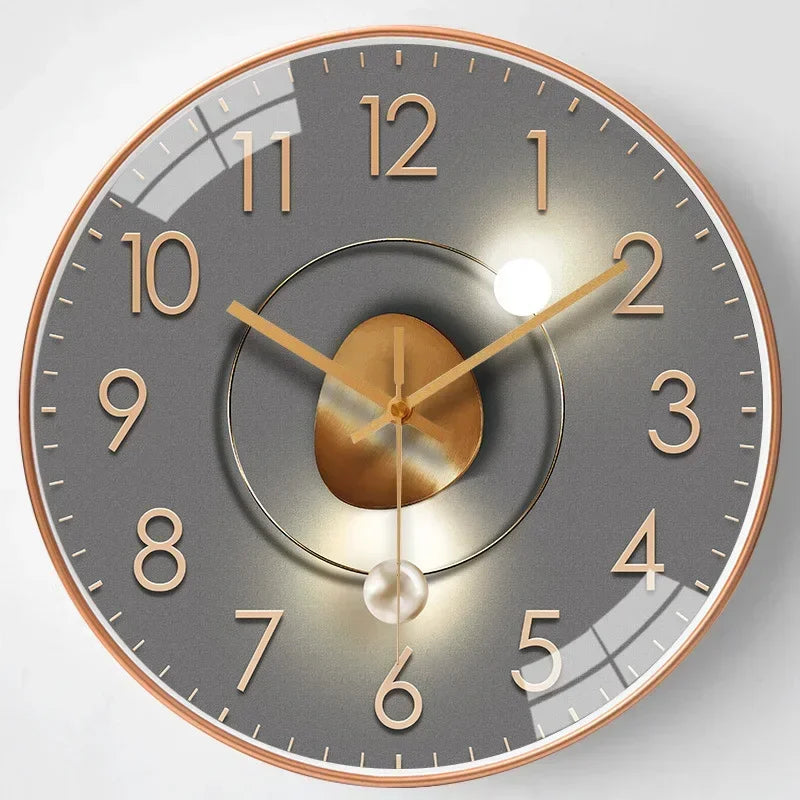 SilentTime - Digital veggklokke i klassisk stil - 8 tommers Luvikno