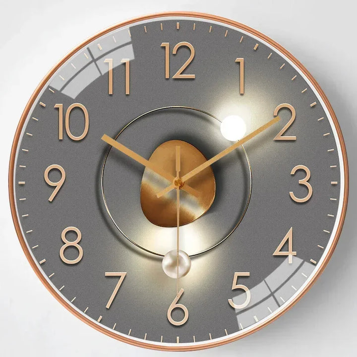 SilentTime - Digital veggklokke i klassisk stil - 8 tommers Luvikno
