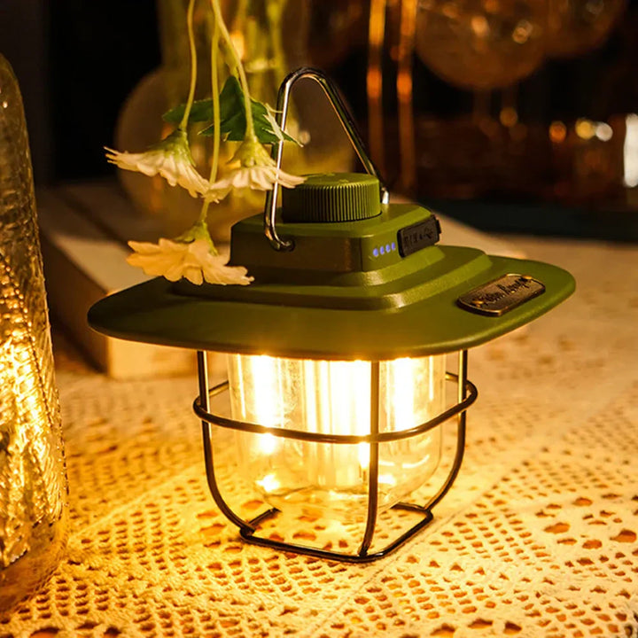 Retro oppladbar LED-lanterne for eventyr Luvikno