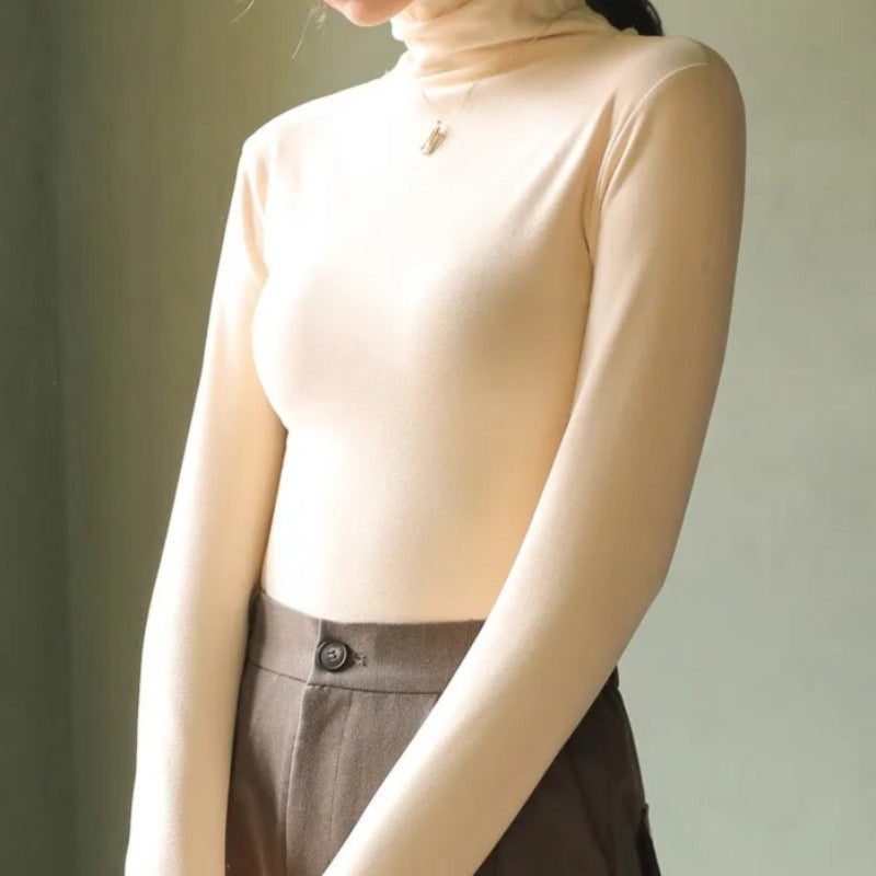 Luvik - Samt Lyhythihainen neulepusero naisille