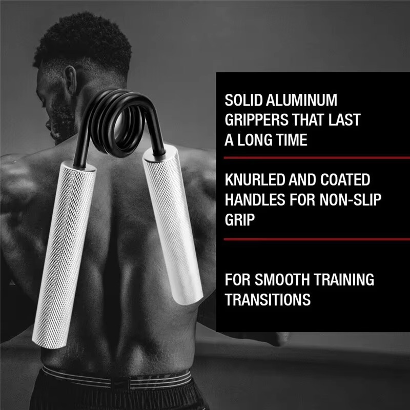 Justerbart aluminium håndgrep styrketreningsapparat for finger- og armfitness Luvikno