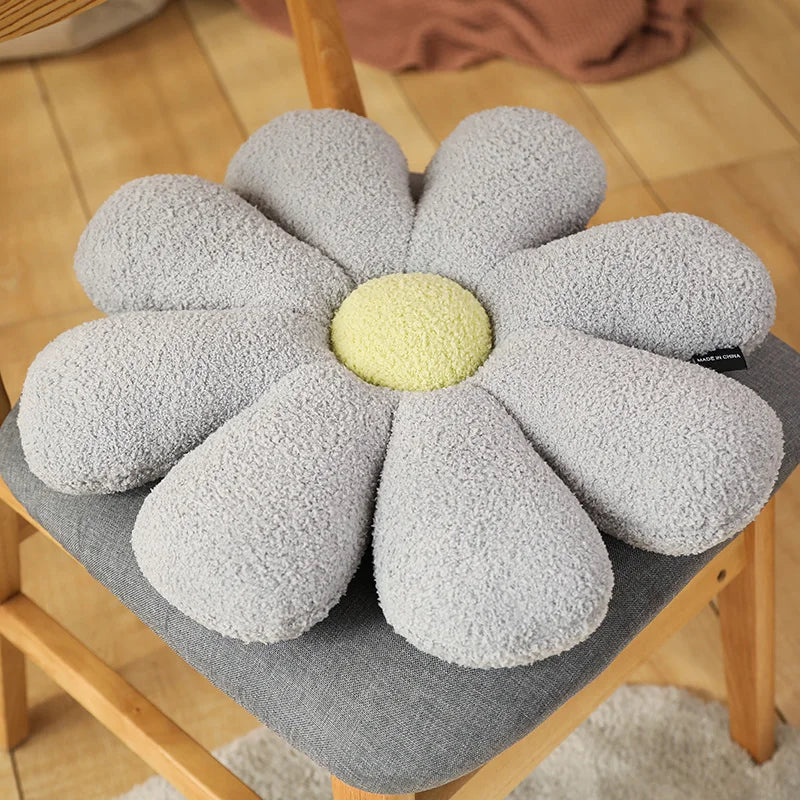 Boucle Plush Flower Cushion | Luvikno