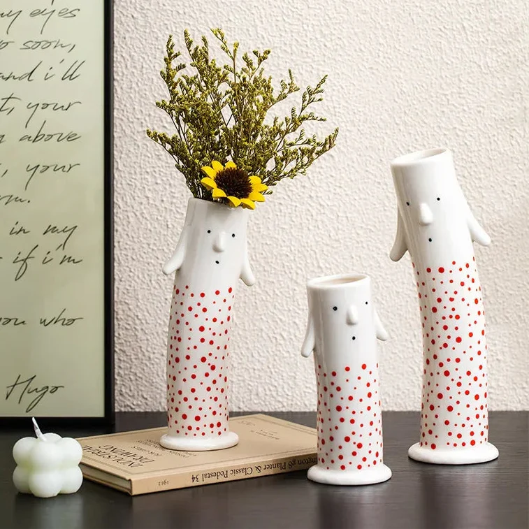 Lovely Cartoon Figures Keramikk vase | Luvikno