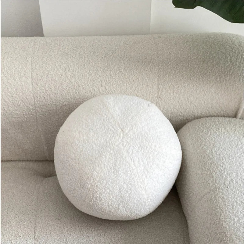 Nordic Bouclé Abstrakt Putefor – Minimalistisk Plysjpute | Luvikno