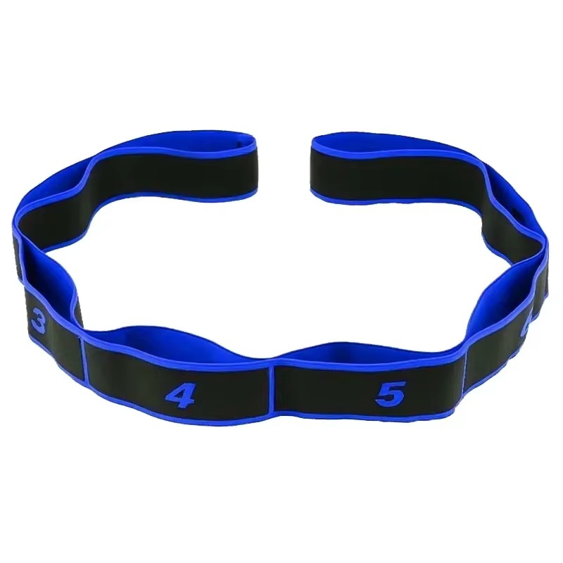 Yoga Stretch Strap with Loops for Pilates and Dance Luvikno