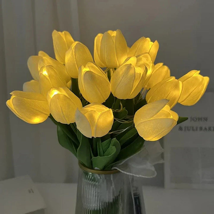 TulipGlow - Bærbar LED Tulip Nattlys Luvikno